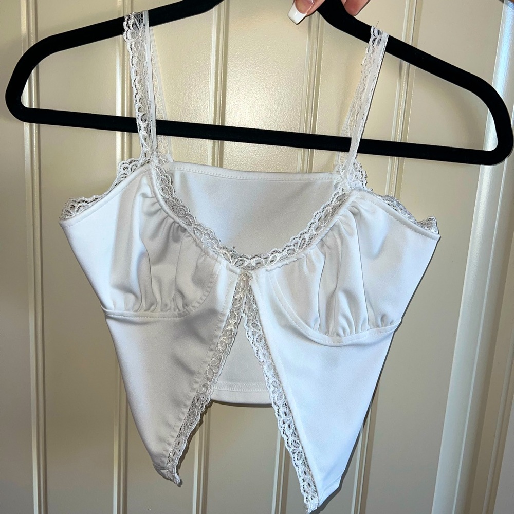 cottage core beautiful cut lace babydoll top Small/Medium